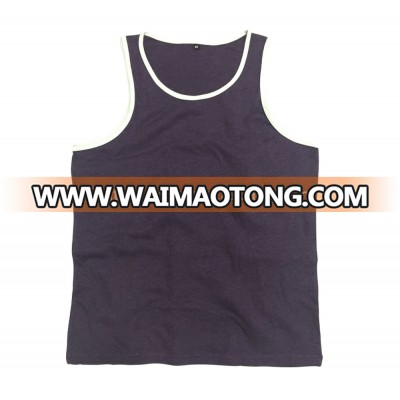 latest design 100% cotton tank top at factory price